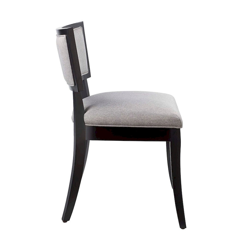 Chaises de salle à manger rembourrées en tissu - Lot de 2