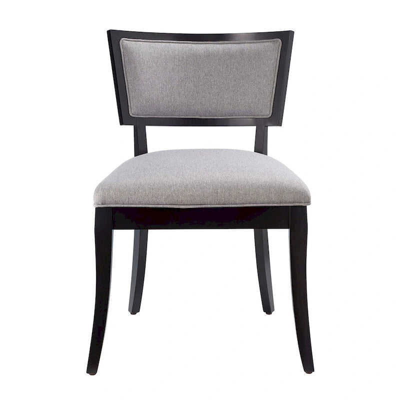 Chaises de salle à manger rembourrées en tissu - Lot de 2