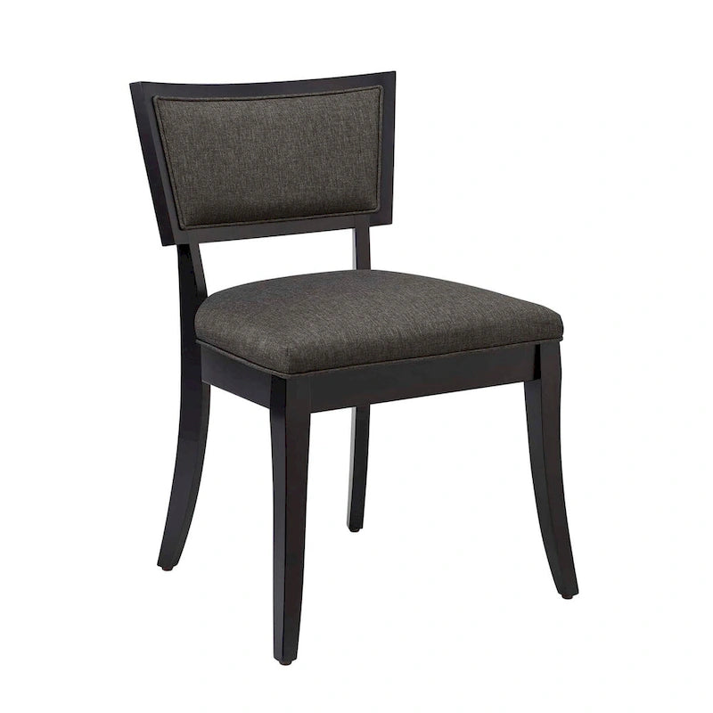 Chaises de salle à manger rembourrées en tissu - Lot de 2