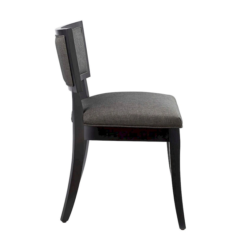 Chaises de salle à manger rembourrées en tissu - Lot de 2