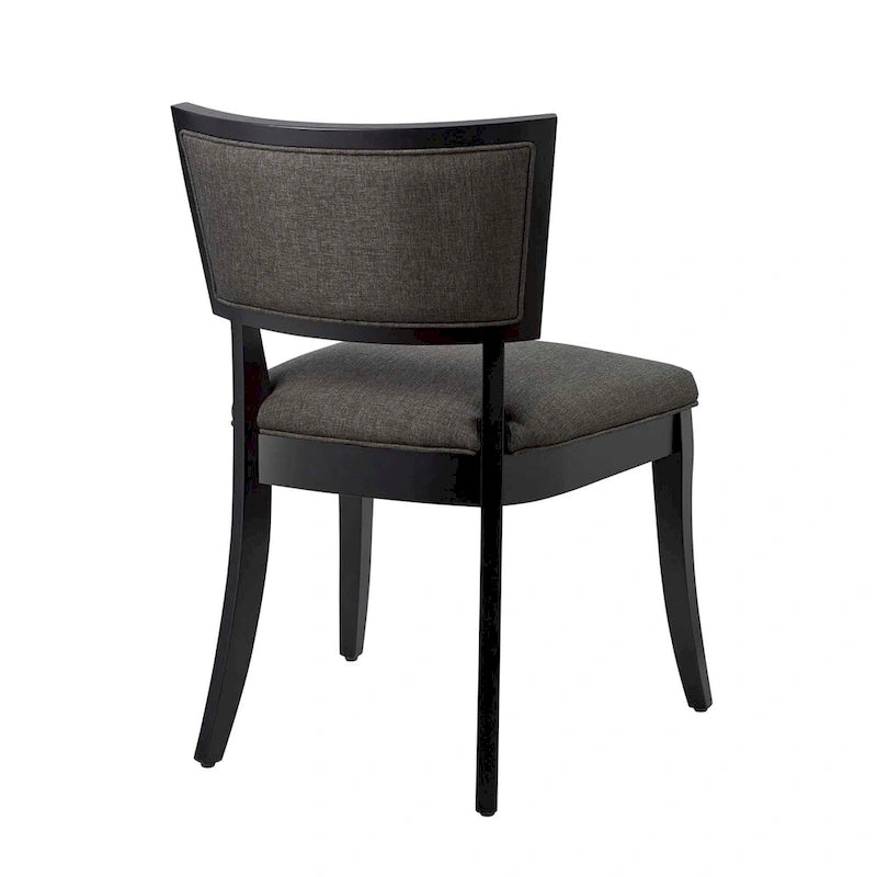 Chaises de salle à manger rembourrées en tissu - Lot de 2