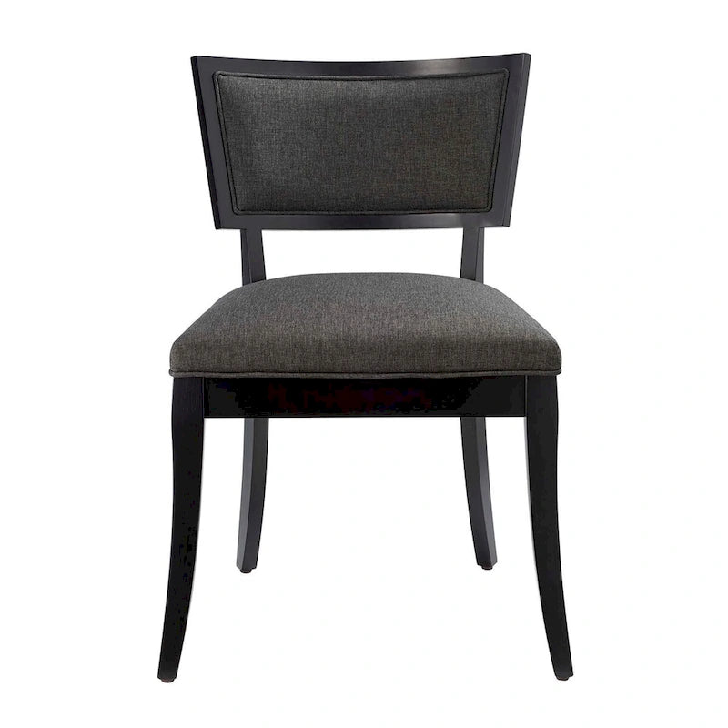 Chaises de salle à manger rembourrées en tissu - Lot de 2
